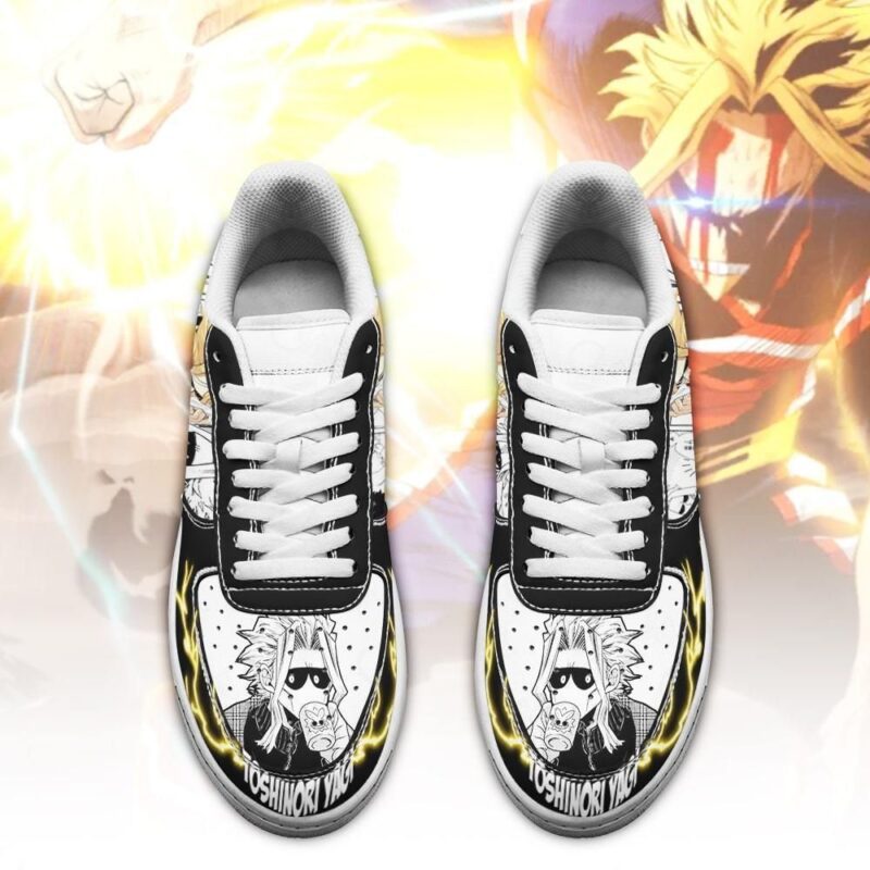 Toshinori Yagi Sneakers Custom My Hero Academia Anime Shoes Fan Gift Air Force 1 Sneakers 1
