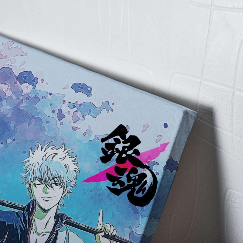 Trippy Sakata Gintoki Gintama Canvas Poster Print Wall Art Decor 2