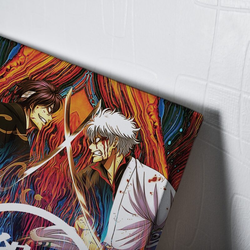 Trippy Shinsuke vs Gintoki Gintama Canvas Poster Print Wall Art Decor 2
