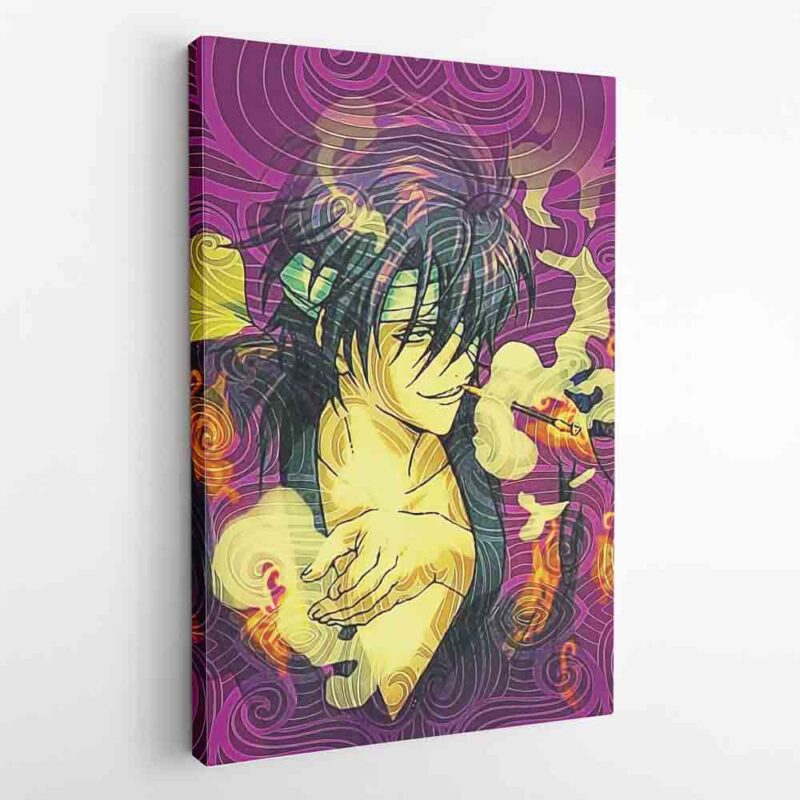 Trippy Smokin Shinsuke Gintama Canvas Poster Print Wall Art Decor 1