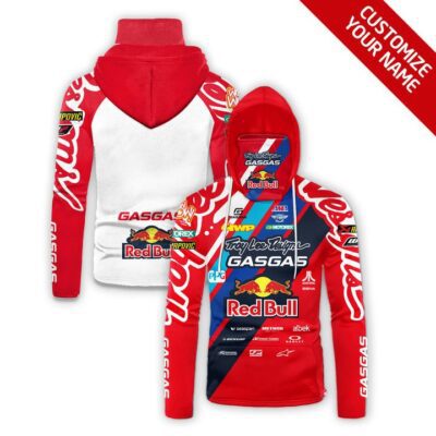 Troy Lee Designs Gasgas Red Bull Auto Racing Team Moto Gp Motocross 3D Gift For Gasgas Fans Gaiter Hoodie GH0851