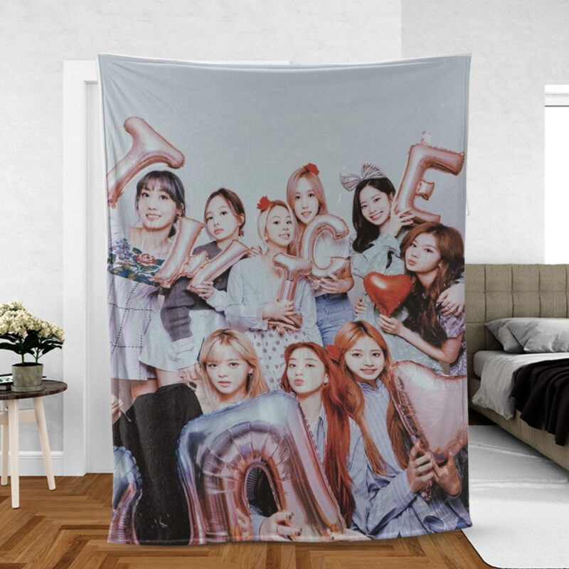 Twice Gift For Fan Comfy Sofa Throw Blanket Gift