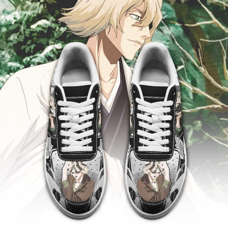 Urahara Kisuke Sneakers Bleach Anime Shoes Fan Gift Idea Air Force 1 Sneakers 1