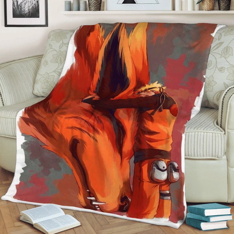 Uzumaki Naruto Anime Ver2 Gifts Lover Uzumaki Naruto Gift For Fan Comfy Sofa Throw Blanket Gift 2