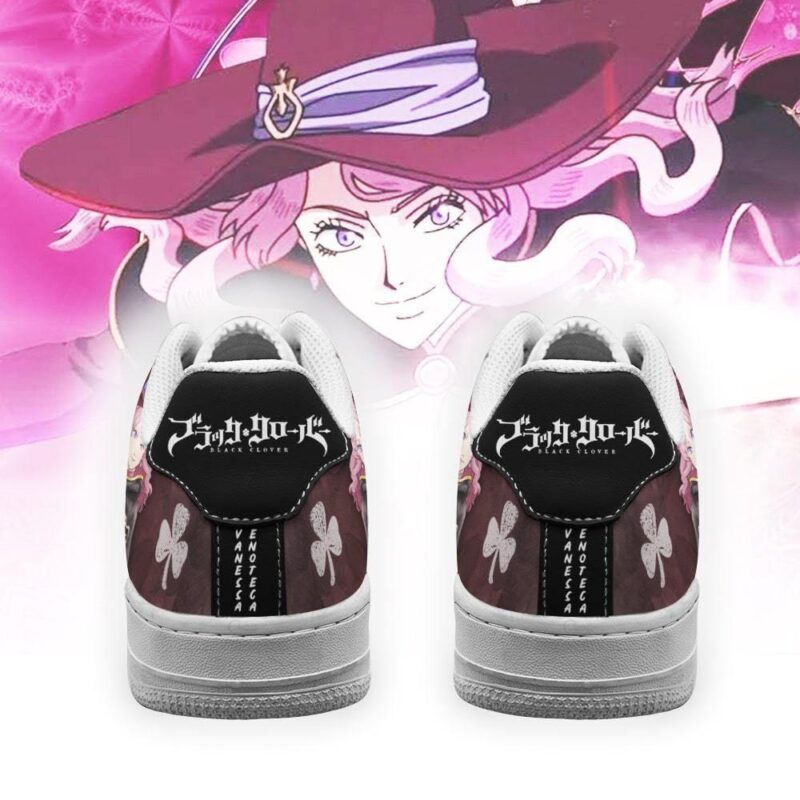 Vanessa Enoteca Sneakers Black Bull Knight Black Clover Anime Shoes Air Force 1 Sneakers 2