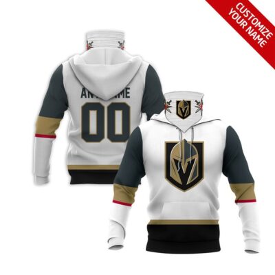 Vegas Golden Knights #00 Nhl Team White Jersey Style Custom Number Name For Vegas Golden Knights Fans Gaiter Hoodie GH0223
