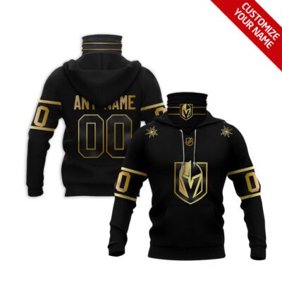 Vegas Golden Knights Nhl American Football Black Jersey Style Custom Number Name For Knights Fans Gaiter Hoodie GH0385