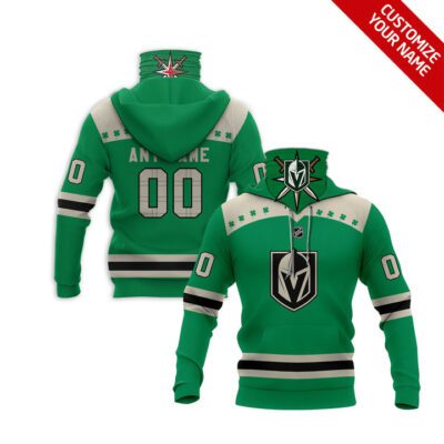 Vegas Golden Knights Nhl Ice Hockey Team Logo Green Jersey Style Custom Number Name For Knights Fans Gaiter Hoodie GH0507