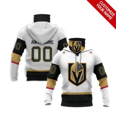 Vegas Golden Knights Nhl Ice Hockey Team Logo White Jersey Style Custom Number Name For Knights Fans Gaiter Hoodie GH0369