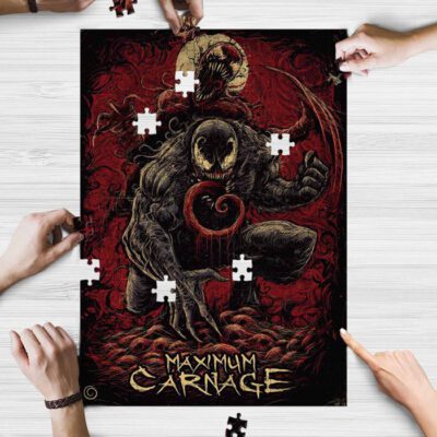 Venom Maximum Caranage Movies Gifts Lover Jigsaw Puzzle GameVenom Maximum Caranage Fans Gift 2