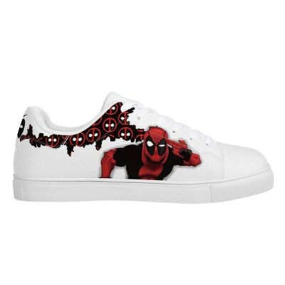 Wade Wilson Deadpool Low Top Leather Stan Smith Shoes SST1521 2 Sneaker For Fans