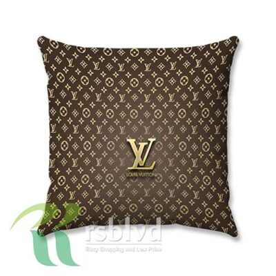 Wallpaper Gold Louis Vuitton Logo Custom Pillow Case Cover