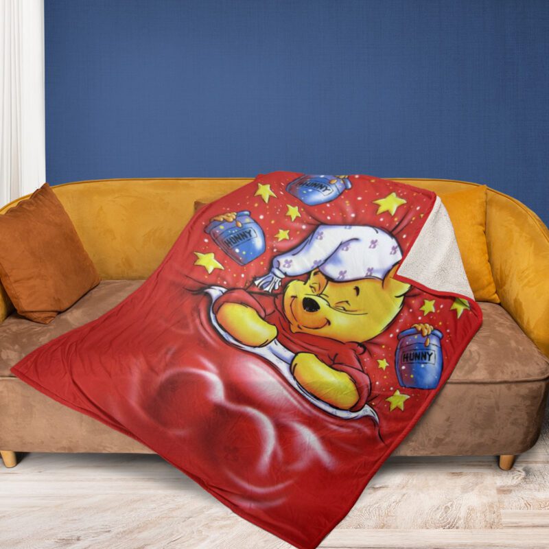The Pooh Dreaming Hunny Comfy Sofa Throw Blanket Gift