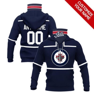 Winnipeg Jets #00 Any Name Nhl Team White Jersey Style Custom Number Name For Winnipeg Jets Fans Gaiter Hoodie GH0454