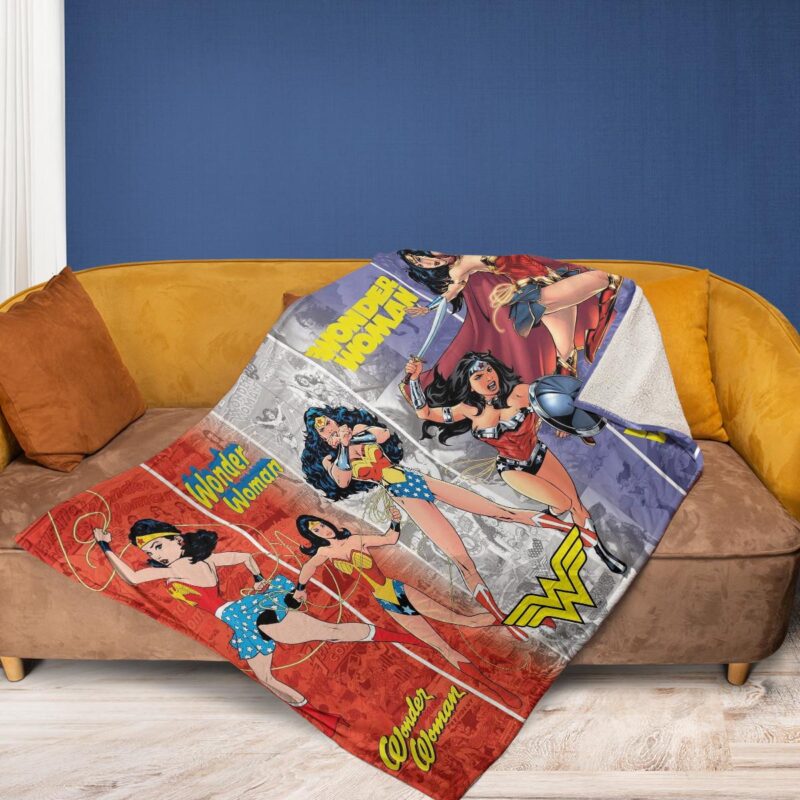 Wonder Woman Fan Gift Wonder Woman Generations Comfy Sofa Throw Blanket Gift 2