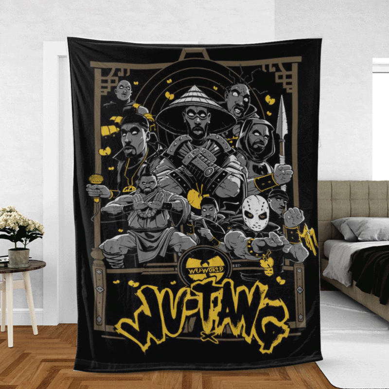Wu tang Clan Band Hip Hop 123 Gift Fan Comfy Sofa Throw Blanket Gift 1