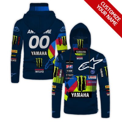 Yahama Alpinestars Racing Team Personalized Custom Number Name For Yamaha Racing Team Fans Gaiter Hoodie GH0912