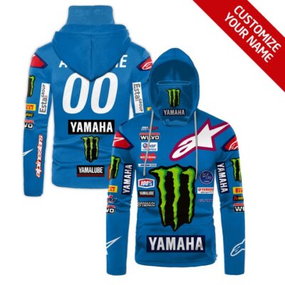 Yamaha Monster Energy Astars Yamalube Auto Racing Team Jersey Style Custom Number Name For Yamaha Fans Gaiter Hoodie GH0232