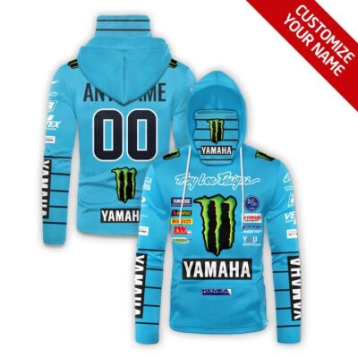Yamaha Motor Racing Personalized Number Name Blue Number Gift For Yamaha Motor Racing Fans Gaiter Hoodie GH0876