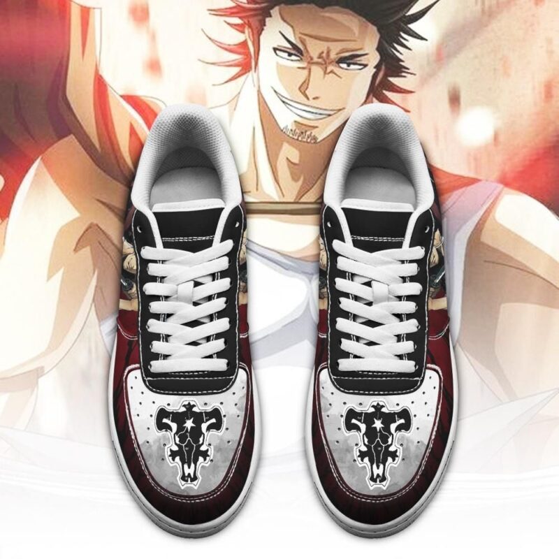 Yami Sukehiro Sneakers Black Bull Knight Black Clover Anime Shoes Air Force 1 Sneakers 1