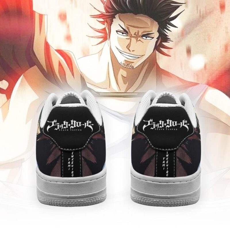 Yami Sukehiro Sneakers Black Bull Knight Black Clover Anime Shoes Air Force 1 Sneakers 2