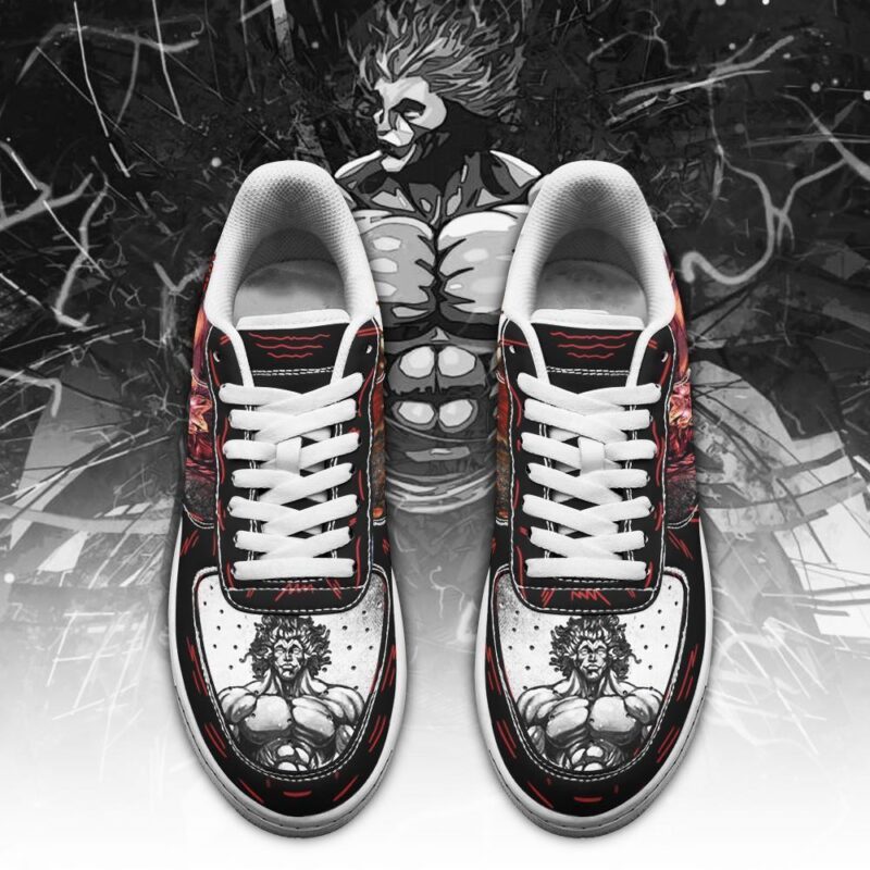 Yujiro Hanma Sneakers Baki Custom Anime Shoes Air Force 1 Sneakers 1
