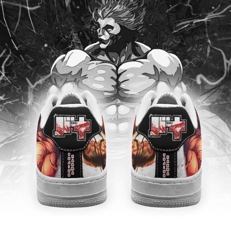 Yujiro Hanma Sneakers Baki Custom Anime Shoes Air Force 1 Sneakers 2