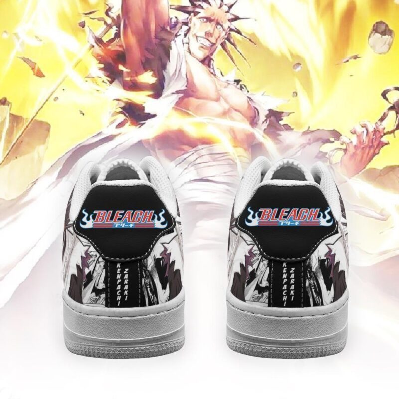 Zaraki Kenpachi Sneakers Bleach Anime Shoes Fan Gift Idea Air Force 1 Sneakers 2