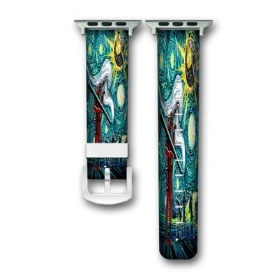 deadpool star wars starry night Custom Apple Watch Band Genuine Wrist Band Replacement