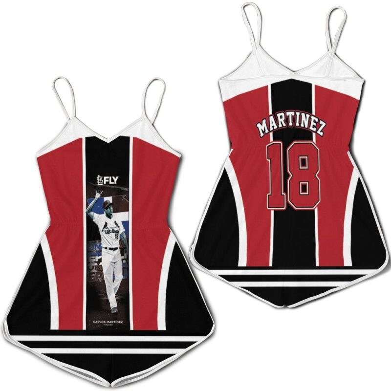 18 Carlos Martinez Of The St Louis Cardinals Romper RJ01953