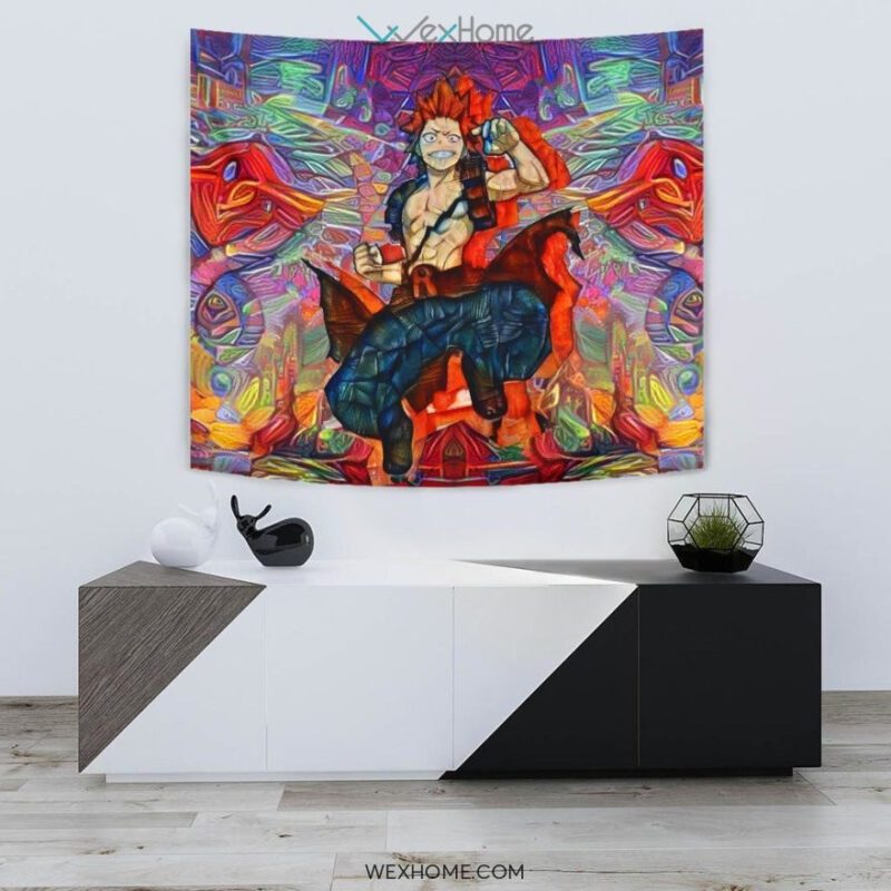 Abstract Eijiro Kirishima Wall Anime Tapestry 2