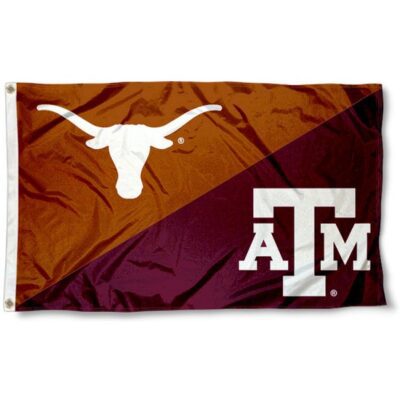 Aggies vs. Longhorns House Divided 3x5ft Wall Flag Banner Flag Outdoor Flag BF210