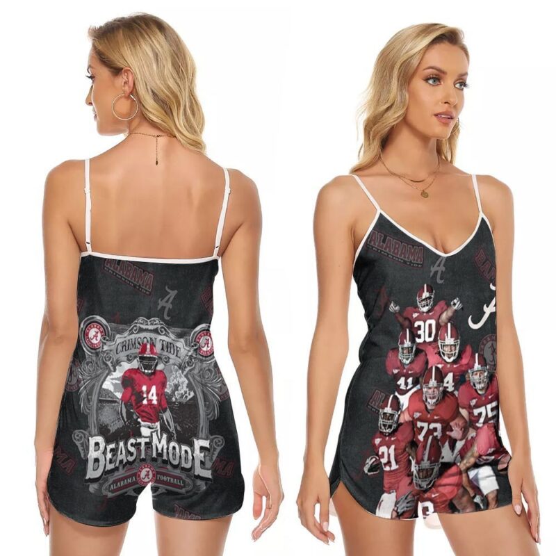 Alabama Crimson Tide Best Of The Best Players Football Gift For Alabama Fans 1 V-neck Romper Jumpsuit RJ00918