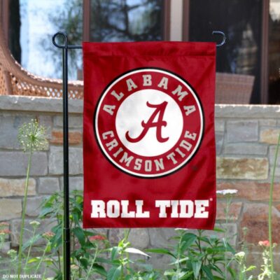 Alabama Crimson Tide Circle Logo Garden Flag GF00226