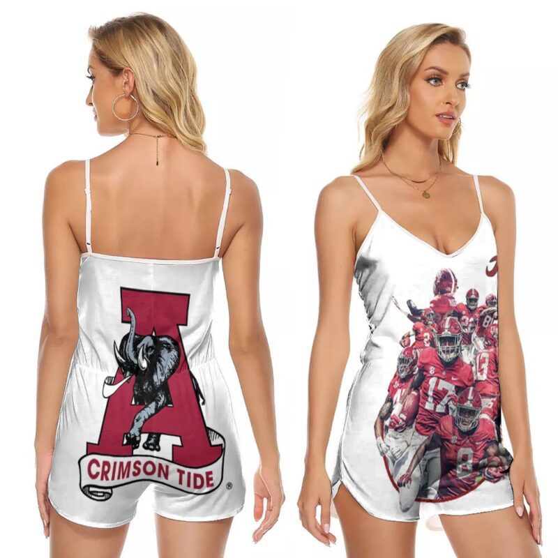 Alabama Crimson Tide Legendary Players Football Gift For Alabama Fans 2 V-neck Romper Jumpsuit RJ01031