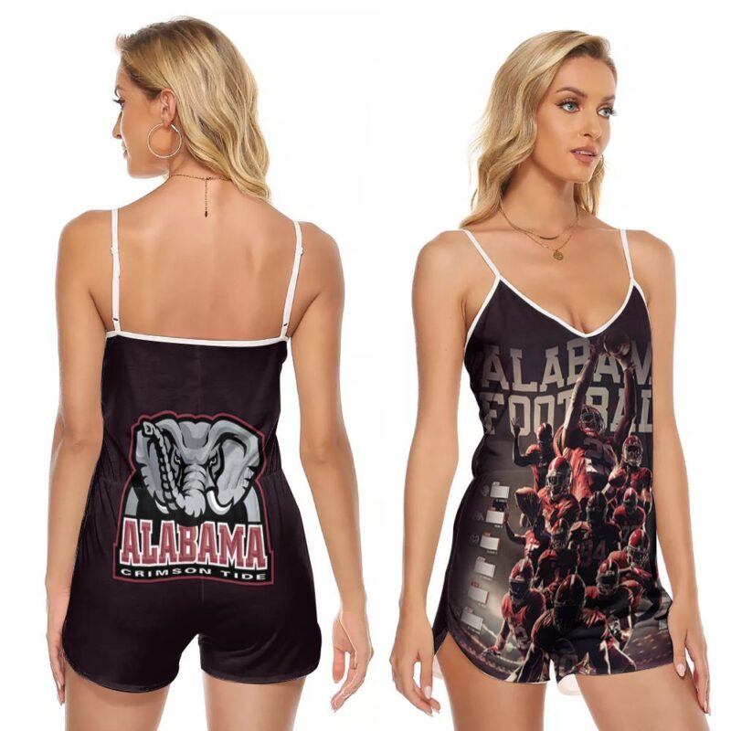 Alabama Crimson Tide football Legendary Players Gift For Alabama Fans V-neck Romper Jumpsuit RJ01466