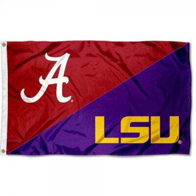 Alabama vs LSU House Divided 3x5ft Wall Flag Banner Flag Outdoor Flag BF303