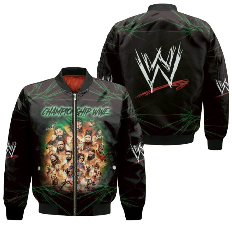 All stars Championship WWE Legends Meeting Black Gift For WWE Fans Bomber Jacket BJ04091