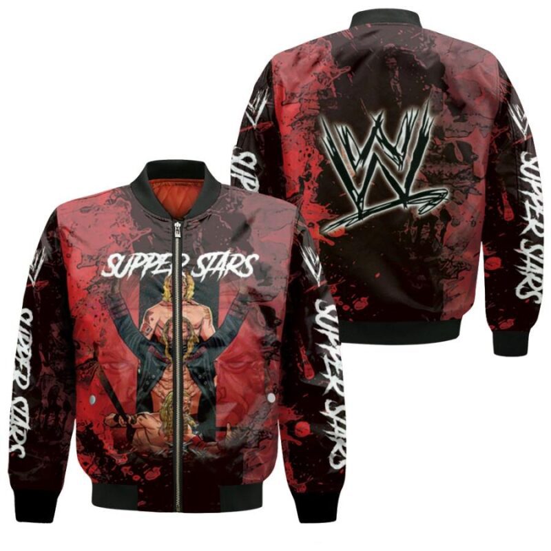 All stars Super Stars Championship WWE Legends Wrestle Mania Red Gift For WWE Fans Bomber Jacket BJ03929