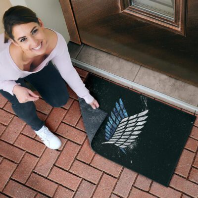 Attack On Titan Anime Door Mat Blink Wings Of Freedom Symbol Galaxy Door Mat Welcome Mat 4