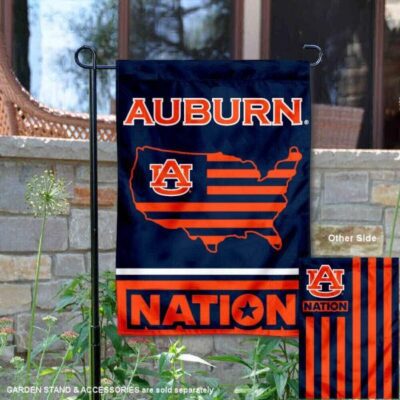 Auburn Garden Flag with USA Country Stars and Stripes GF00014