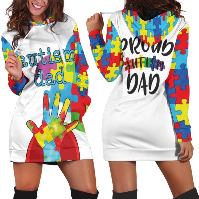 Autism Dad Superhero Shirt Autism Support Romper RJ04995