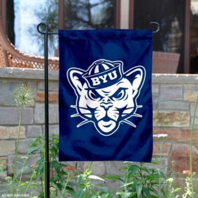 BYU Vintage Cougar Logo Garden Flag GF00028