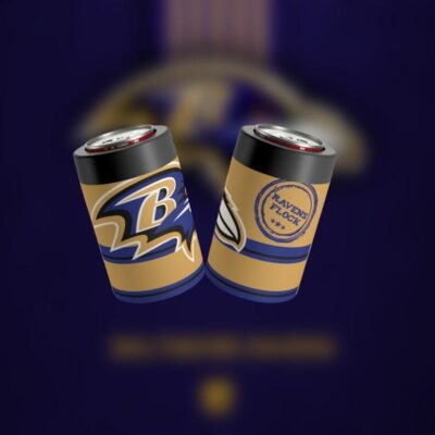 Baltimore Ravens NFL Stainless Steel Can Holder