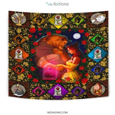 Beauty and the Beast Cartoon Tapestry Collection