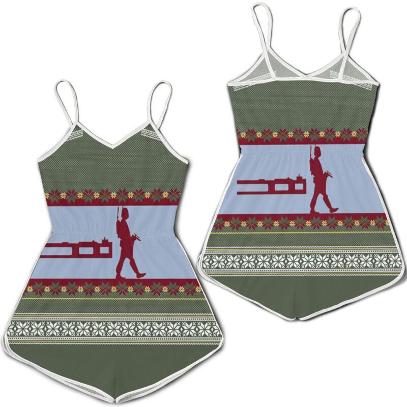 Boba Fett Nordic Christmas Knitting Pattern 3d jersey Romper RJ04483