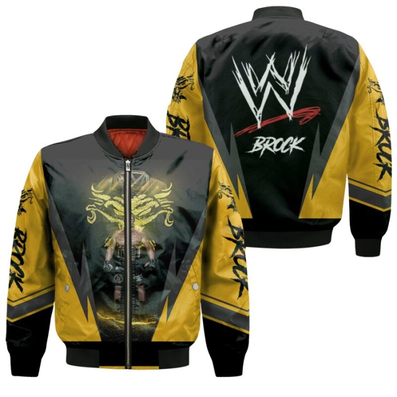 Brock Lesnar Thanks Fan WWE Belt World Champion Professional Wrestler Black Gift For Brock Lesnar Fans Bomber Jacket BJ03927