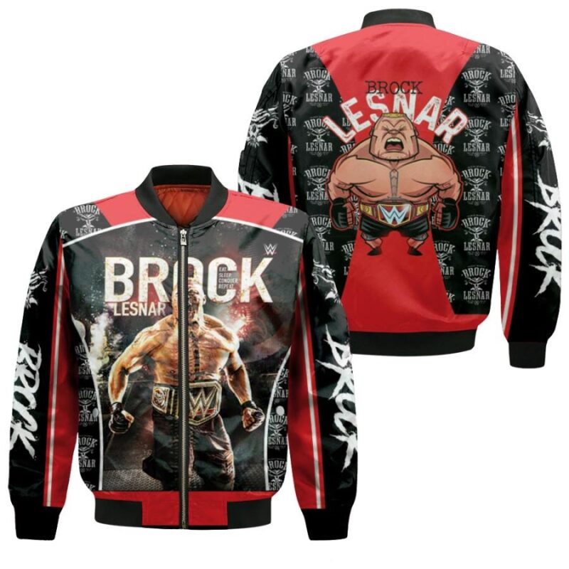 Brock Lesnar The God The Best Professional Wrestler Black Gift For Brock Lesnar Fans Bomber Jacket BJ04085