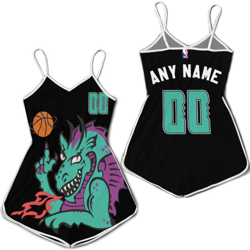 Brooklyn Nets NBA Basketball Team Logo New Arrival Black 2020 Custom Gift For Nets Fans Romper Jumpsuit RJ05318