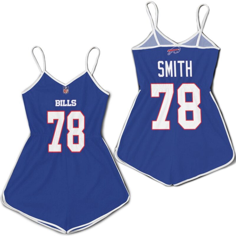 Buffalo Bills Bruce Smith #78 NFL Legend Player American Football Game Royal Gift For Bills Fans Romper Jumpsuit RJ05192